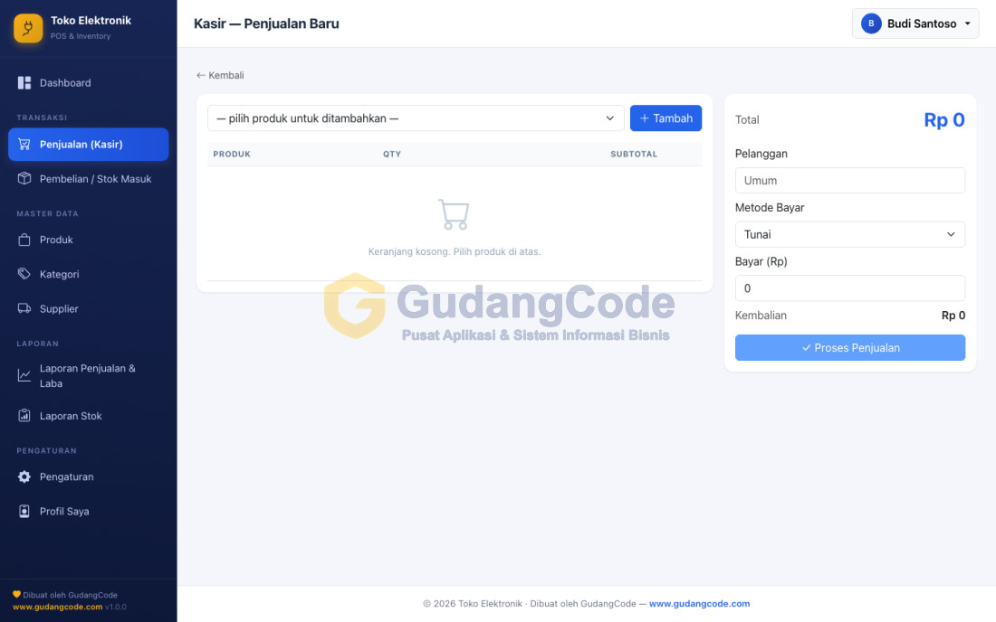 Electronics Store POS App
