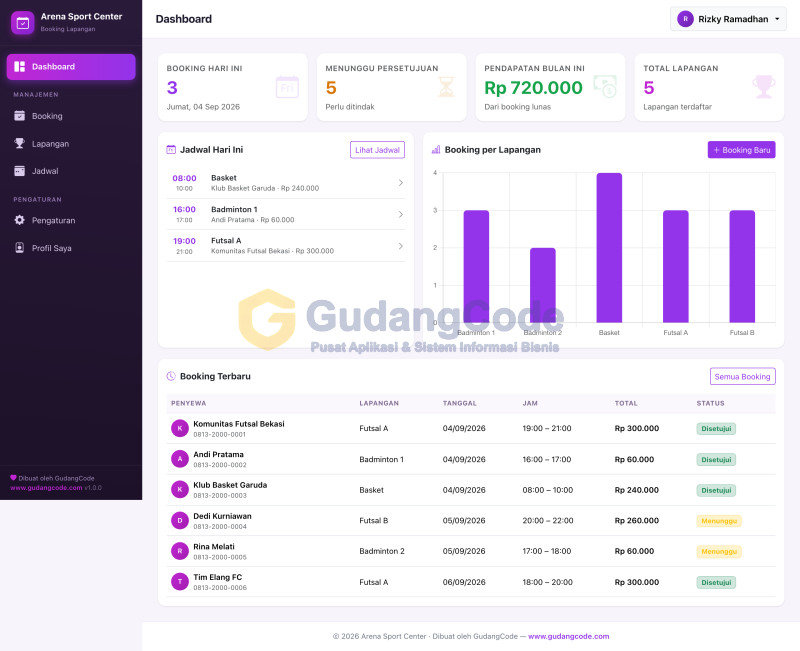 Sports Field Booking App