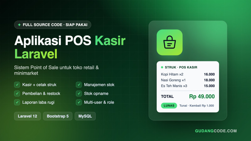 Aplikasi POS Kasir Laravel