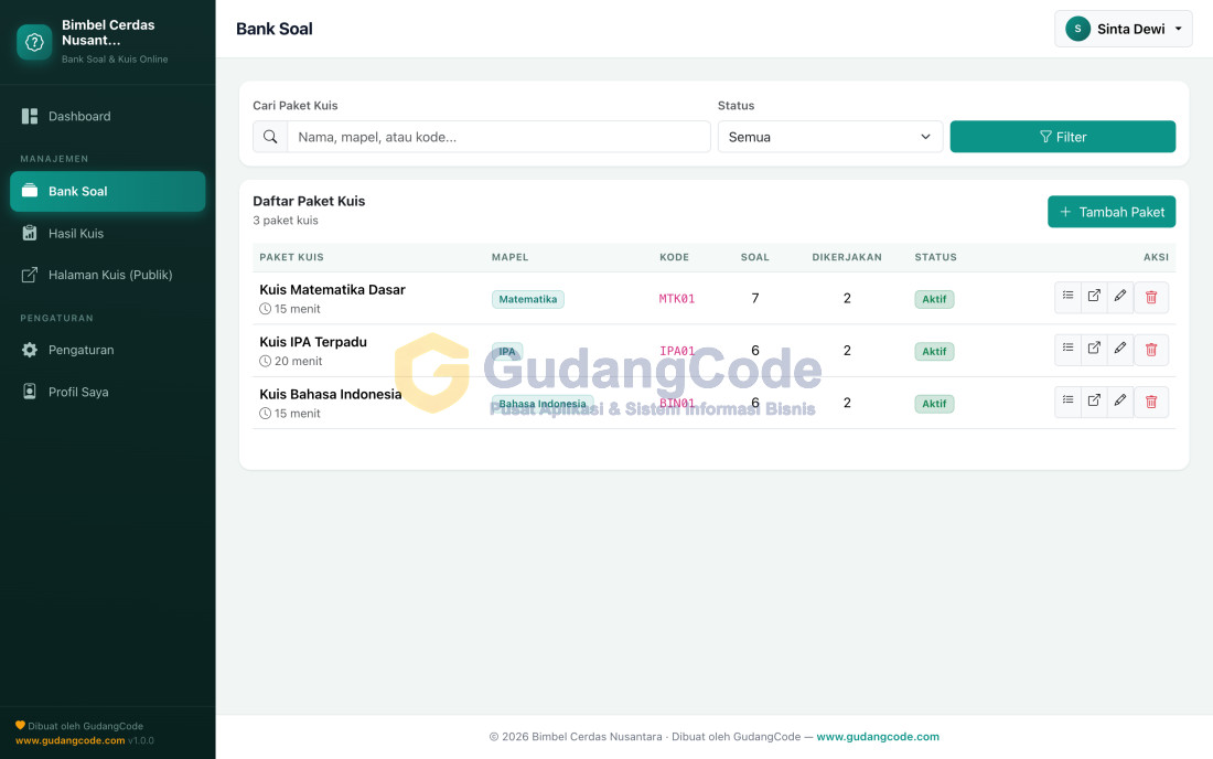 Aplikasi Bank Soal & Kuis Online - Aplikasi Bank Soal & Kuis Online — Screenshot 3