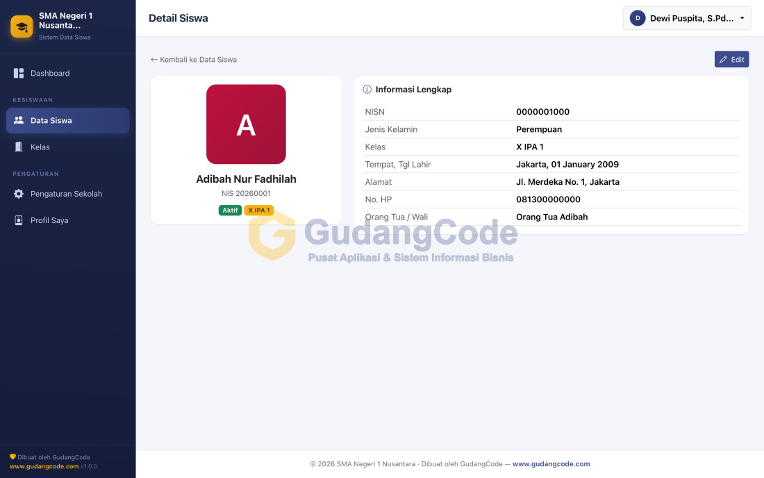 Student Data Management App