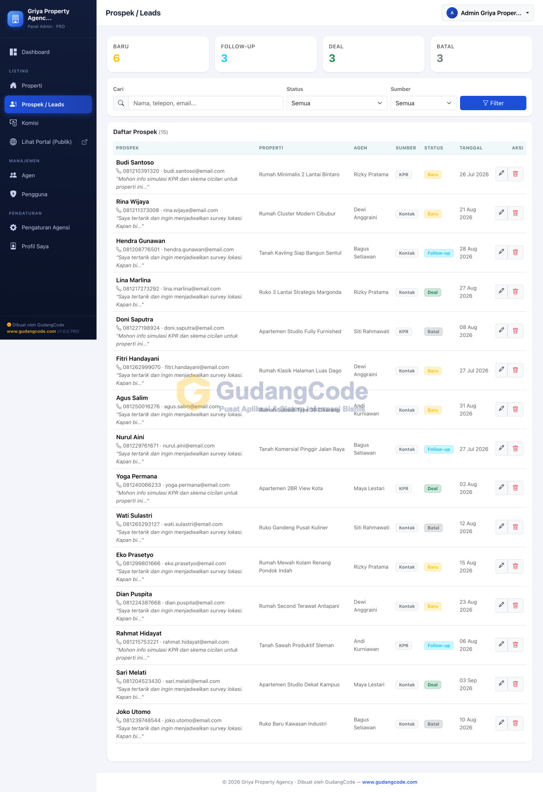 Property Listing & Agent App