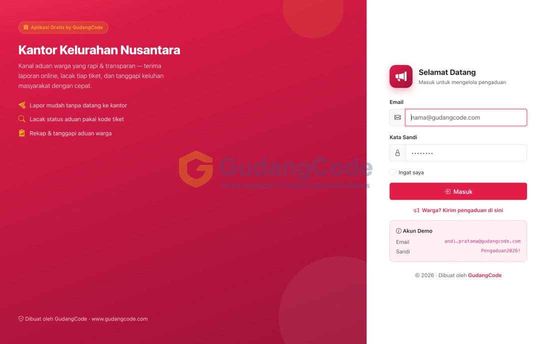 Aplikasi Pengaduan Warga - Aplikasi Pengaduan Warga — Screenshot 2