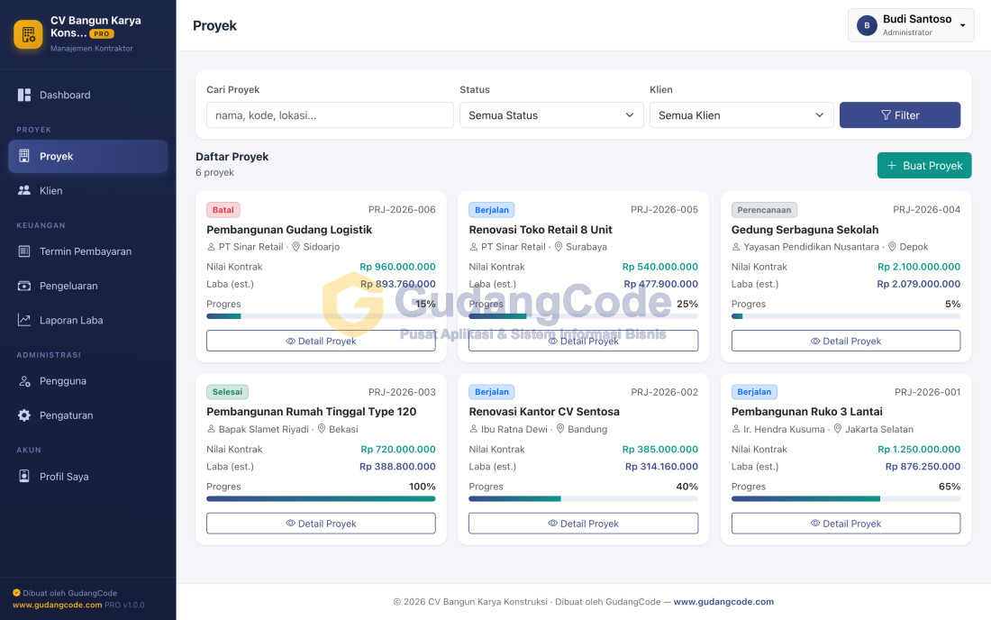 Contractor & Construction Management App
