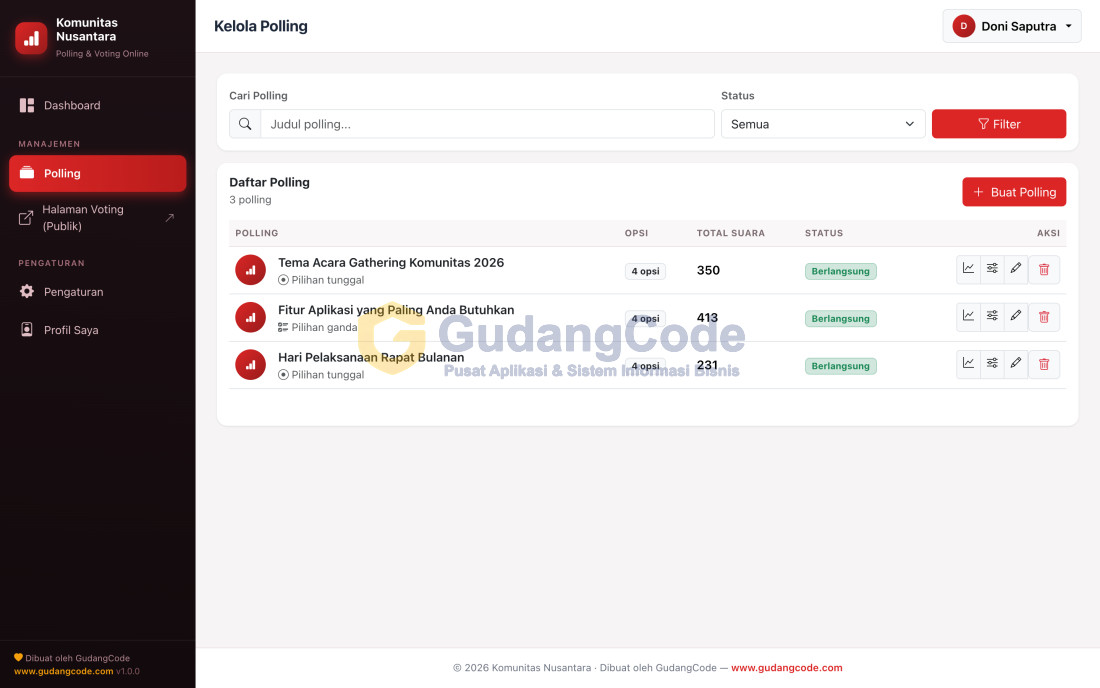 Online Polling & Voting App