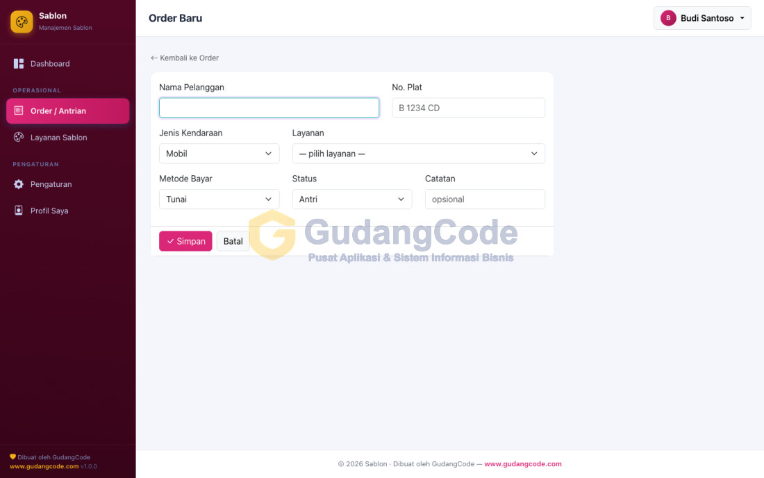 Screen Printing & Merch Order Management App