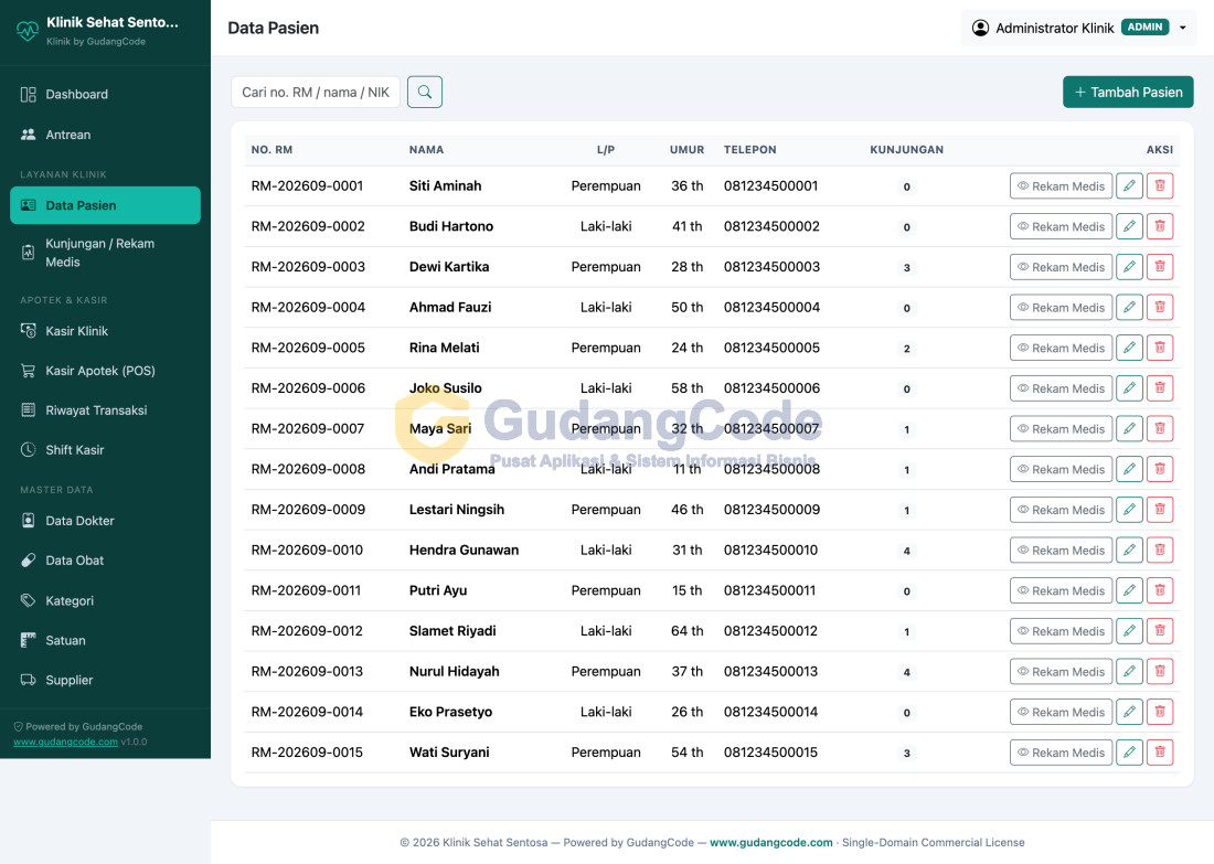 Aplikasi Klinik & Rekam Medis - Aplikasi Klinik & Rekam Medis — Screenshot 2
