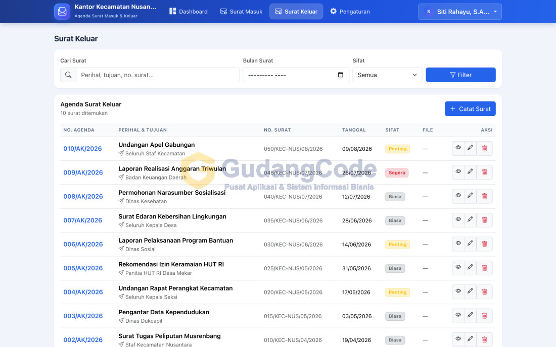 Aplikasi Agenda Surat - Aplikasi Agenda Surat — Screenshot 3