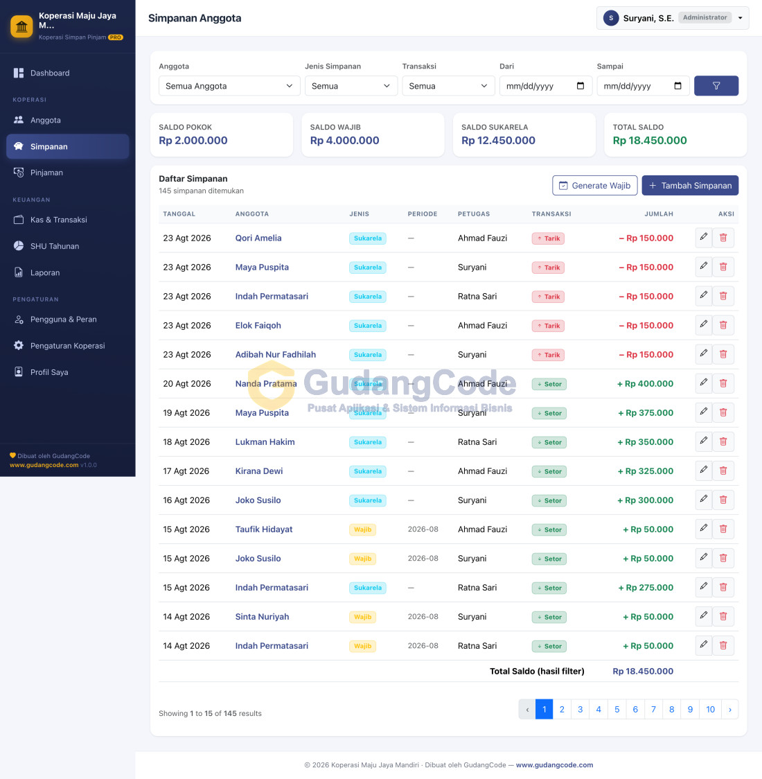 Cooperative (Savings & Loan) PRO App