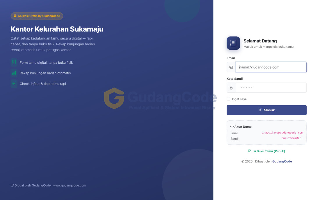 Aplikasi Buku Tamu Digital - Aplikasi Buku Tamu Digital — Screenshot 2