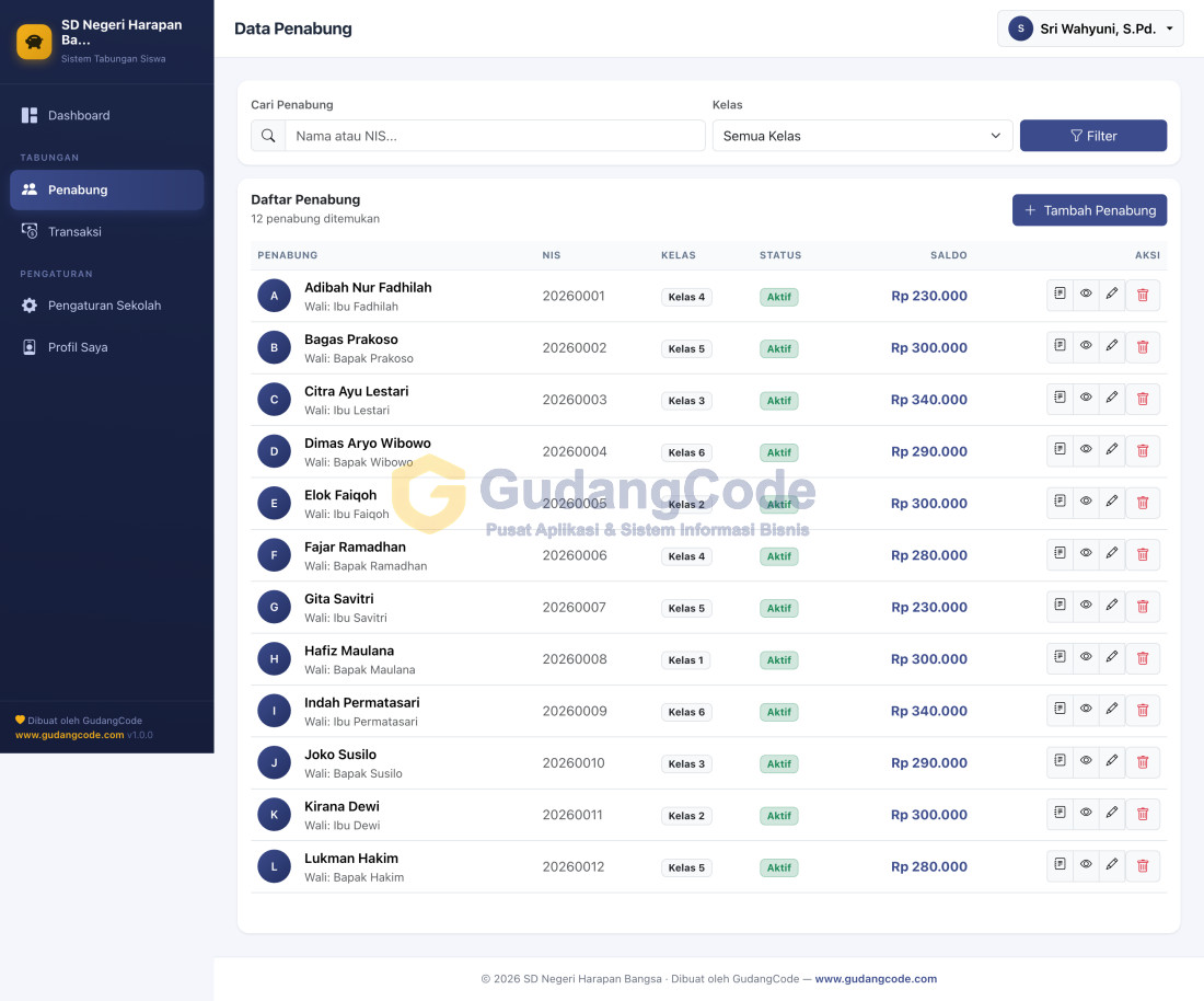 Aplikasi Tabungan Siswa - Aplikasi Tabungan Siswa — Screenshot 2